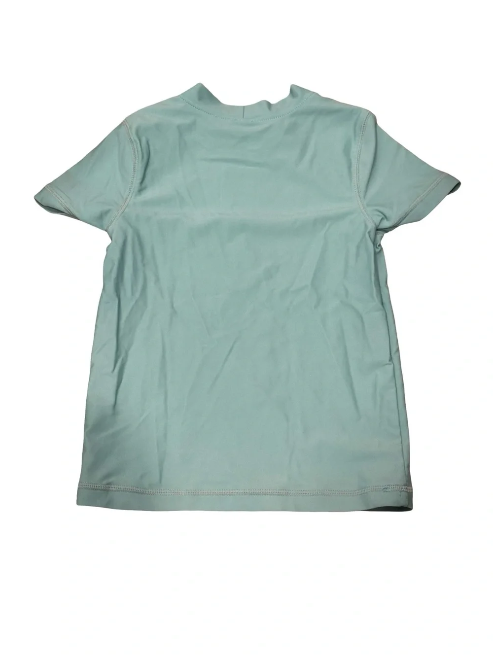 EUC Primary Toddler Girl 2/3 Short Sleeve Rashguard in Light Teal